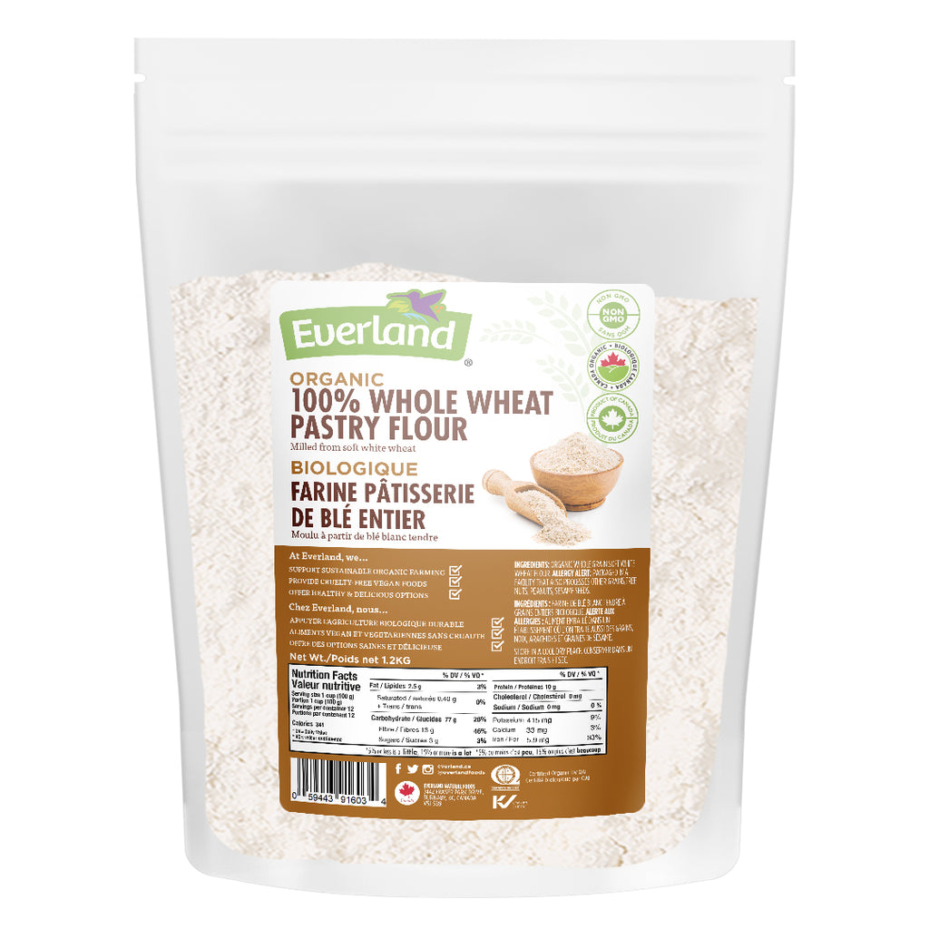 Organic 100% Whole Wheat Pastry Flour