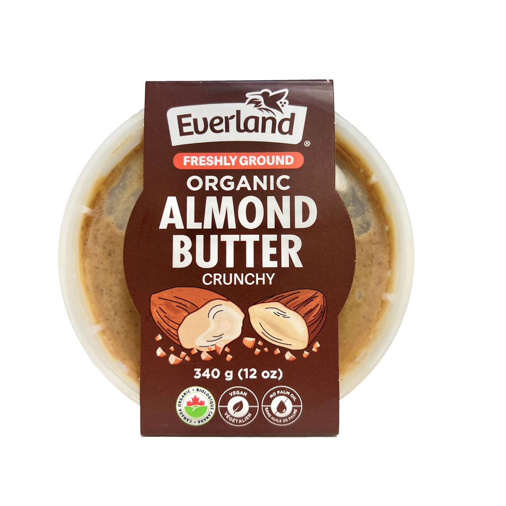 Everland Freshly Ground Almond Butter Crunchy Organic