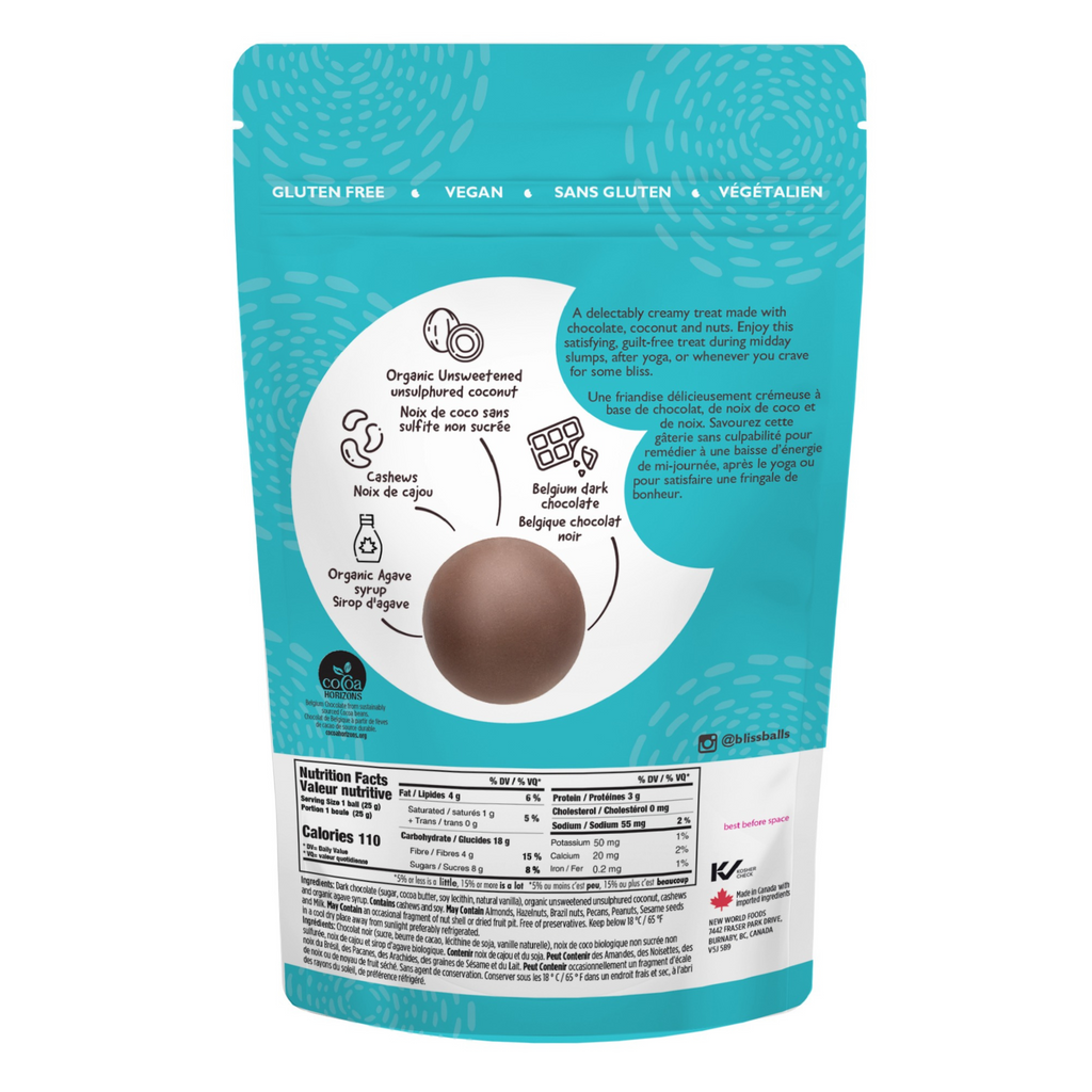 Chocolate Coconut Cream Bliss Balls  (x6)
