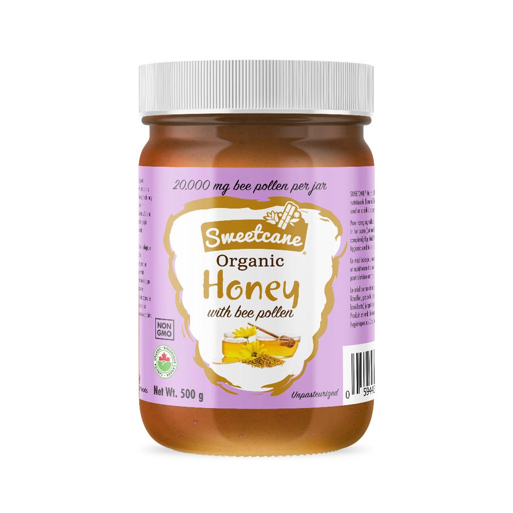 Sweetcane Organic Honey with Bee Pollen