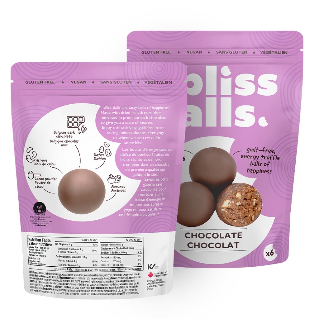 Chocolate Bliss Balls Bag (x6 Balls)