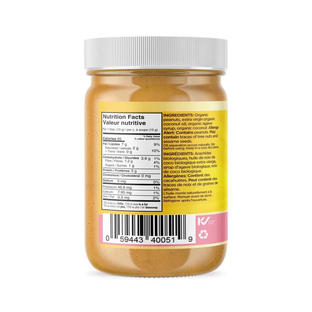 Coconut Peanut Spread, Unsalted Organic 365g