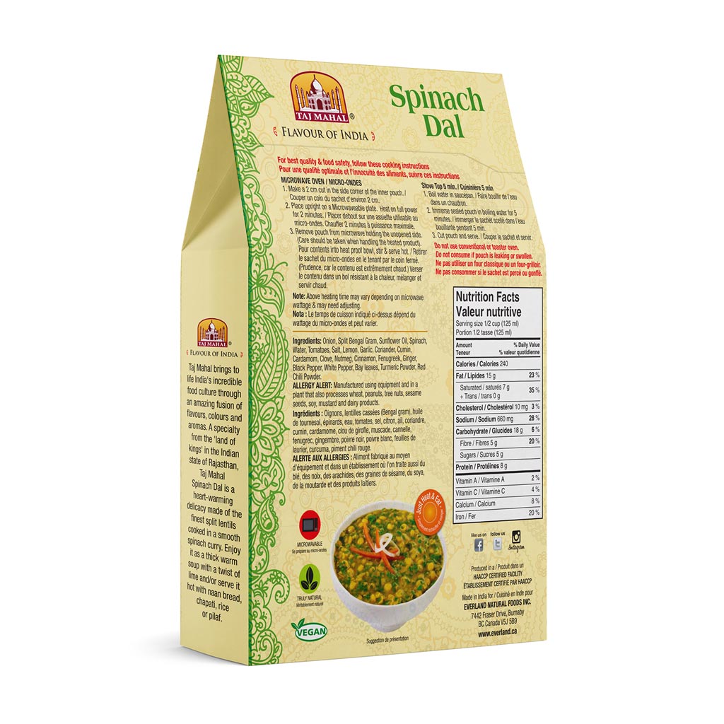 Pack of 3 Spinach Dal