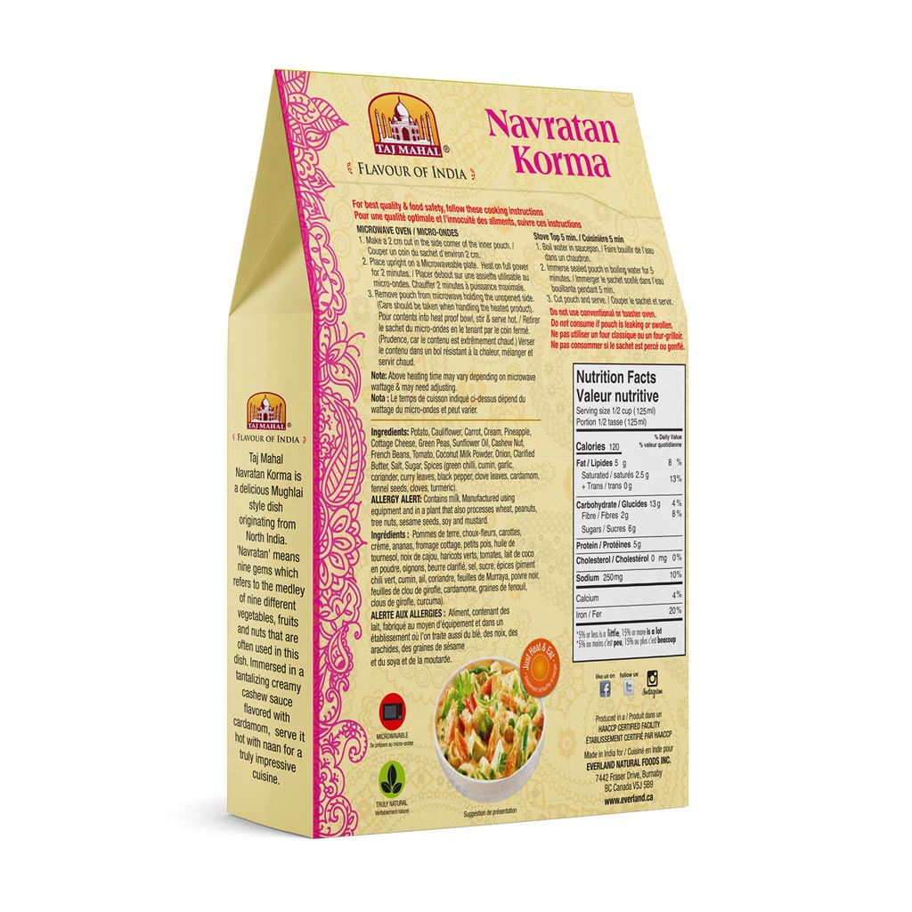 Navratan Korma (Mixed Vegetables/Cottage Cheese)