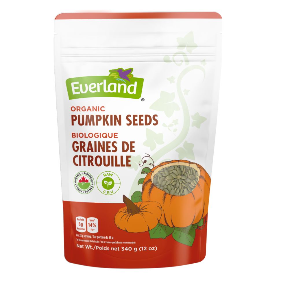 Pumpkin Seeds, Organic, Raw 340g