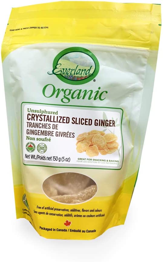 Crystallized Ginger Chunks 150gm, Organic